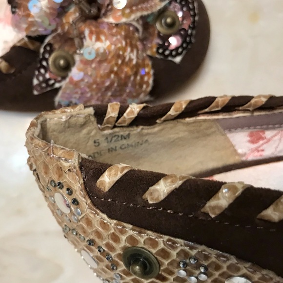 Beverly Feldman Embellished Heels size 5 1/2 - Picture 7 of 8